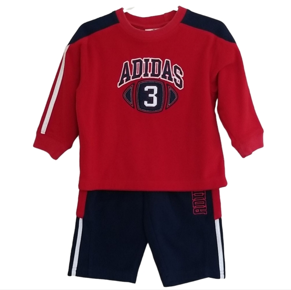 🏈Adidas Toddler Boy Fleece Outfit - Picture 1 of 6